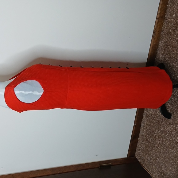 Maeve anthropologie vibrant red quilted shift dress size medium - Picture 5 of 16